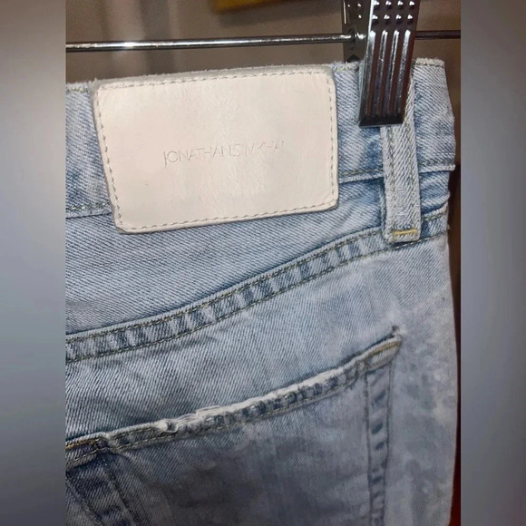 Jonathan Simkhai Paisley Print Distressed Jeans size 26 - Picture 6 of 7